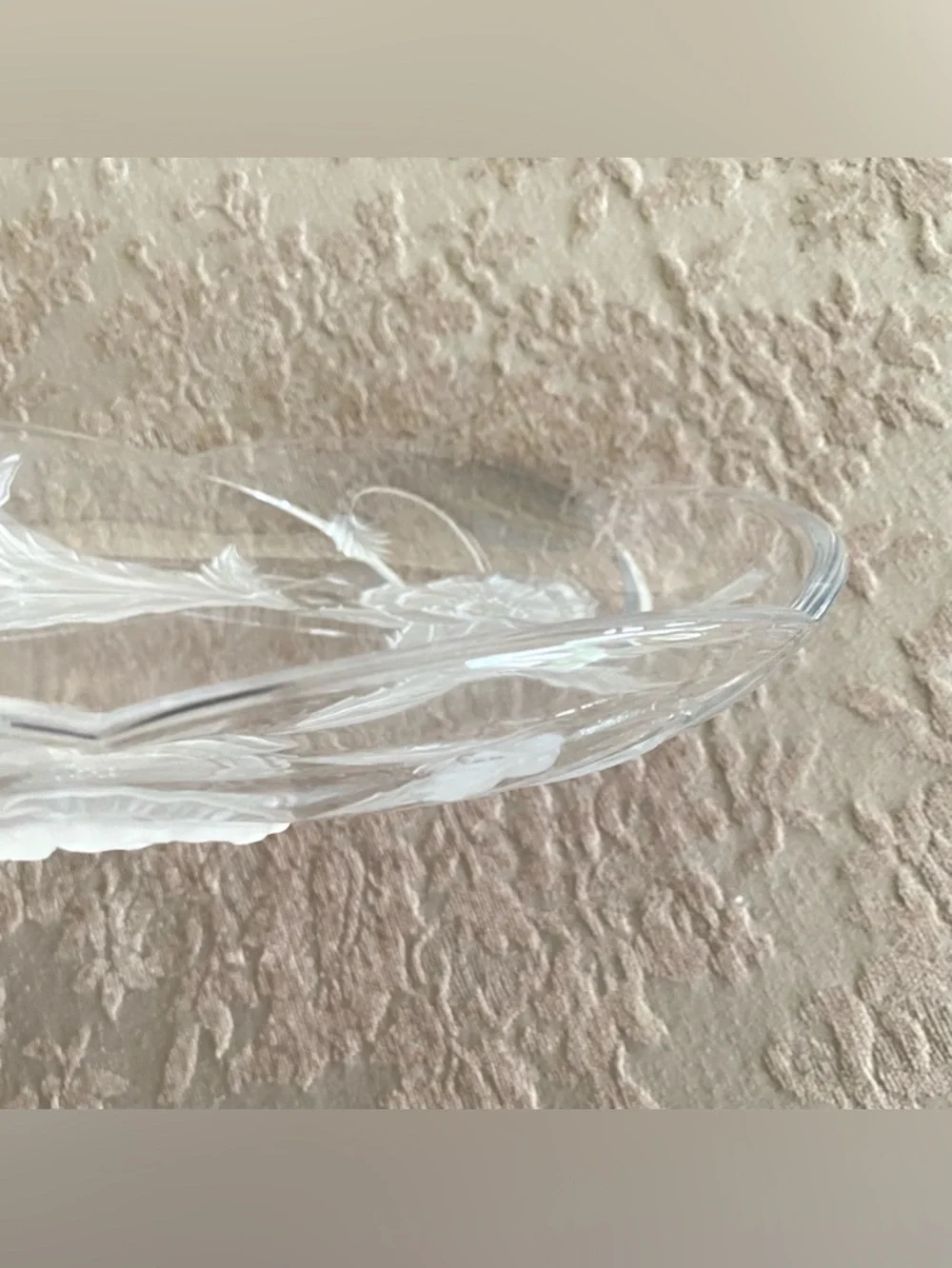 Mikasa Studio Nova Walther Glass Oval Low Bowl Platter - Picture 2 of 12